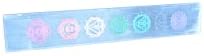 Selenite 7 Chakras Crystal Plaque for Meditation and Energy Healing