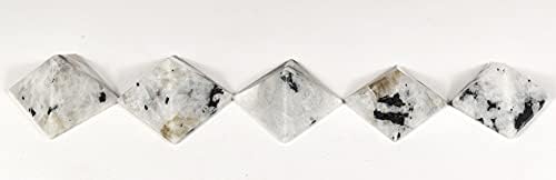 HQRP Rainbow Moonstone Pyramid Natural Decor Specimen India