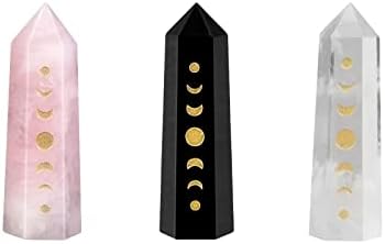 Rockcloud Moon Phase Crystal Wands Set of 3