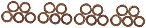 IMIKEYA 20pcs Christmas Woven Rattan Wreaths Door Decor