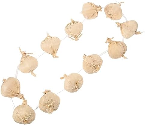 Artificial Garlic String Wreath Decor Prop
