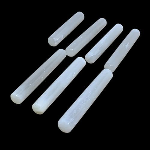 20pcs Selenite Crystal Wand Point Power White Stones