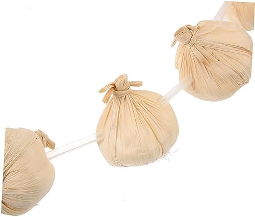 Cabilock Realistic Garlic String Wreath Decor