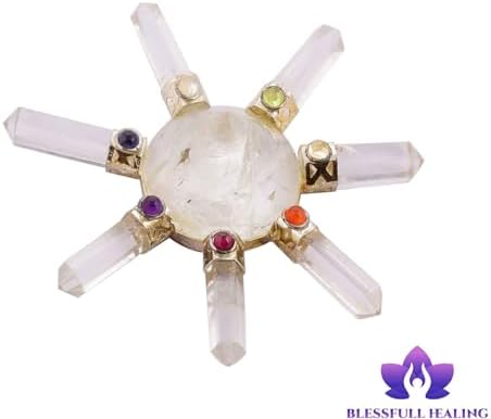 7 Chakra Crystal Conical Stone Generator Reiki Spiritual Gift