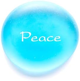 Mermaids Message 100 Frosted Faux Sea Glass Stones with Display Basket