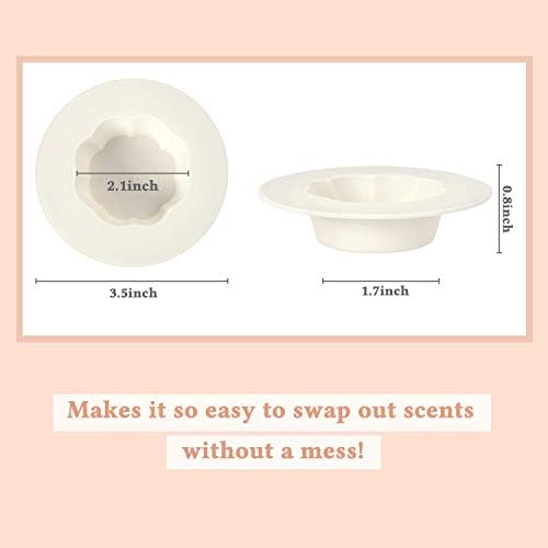 Cocopin 2Pcs Reusable Silicone Wax Melt Liners Leakproof Warmer Tray