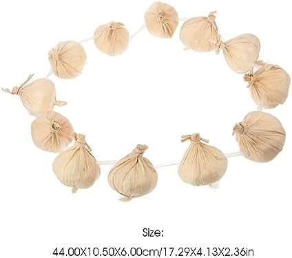Artificial Garlic String Wreath Decor Prop