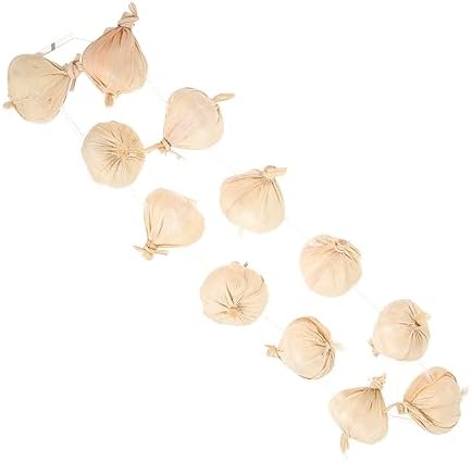 Cabilock Realistic Garlic String Wreath Decor