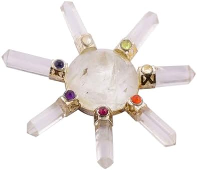7 Chakra Crystal Conical Stone Generator Reiki Spiritual Gift