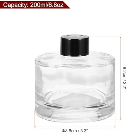 HARFINGTON 200ml Glass Diffuser Bottle for Aromatherapy