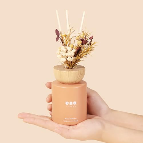 SOXCOMFY Reed Diffuser Set with Dried Flowers