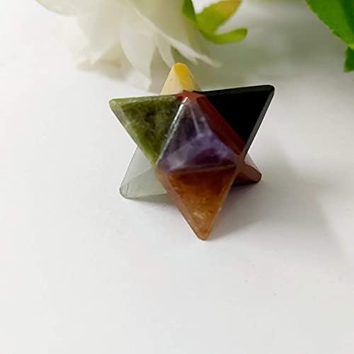 PYOR Seven Chakra Crystal Tree and Merkaba Star