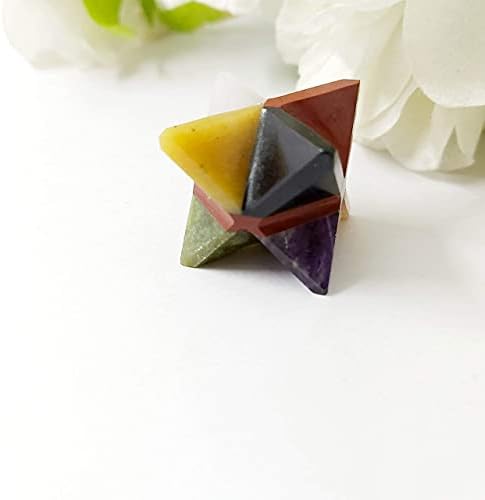 PYOR Seven Chakra Crystal Tree and Merkaba Star