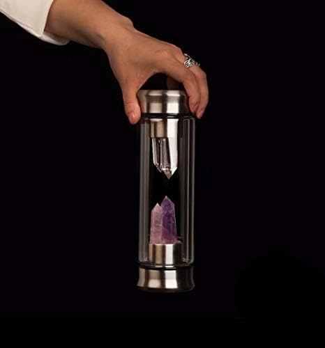 Crystal Water Bottles with Healing Crystal Wands