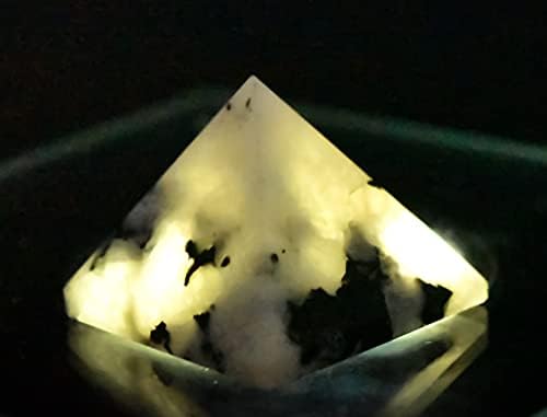 HQRP Rainbow Moonstone Pyramid Natural Decor Specimen India