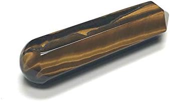 60MM Natural Gemstone Crystal 2 Wand with Velvet Pouch