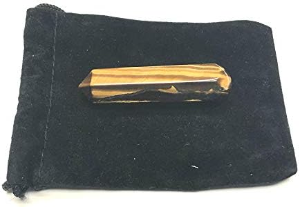 60MM Natural Gemstone Crystal 2 Wand with Velvet Pouch