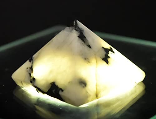 HQRP Rainbow Moonstone Pyramid Natural Decor Specimen India
