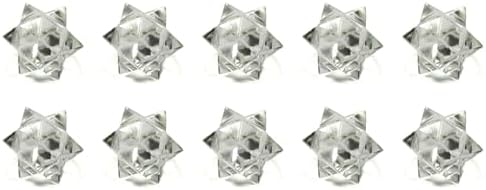 Jet Crystal Quartz Merkaba 12 Point Healing Star