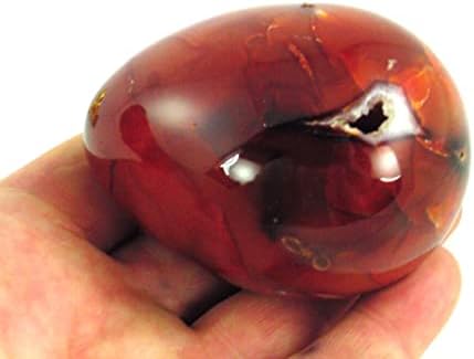 Carnelian Agate Egg Healing Stone with Stand
