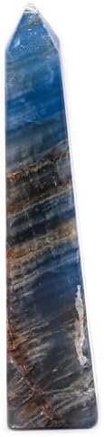 HQRP 37 Inch Blue Banded Onyx Obelisk Decor Specimen