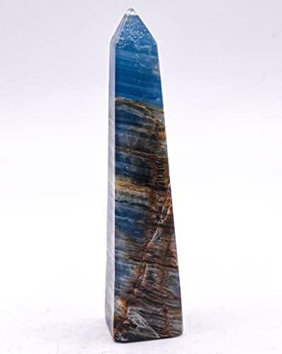 HQRP 37 Inch Blue Banded Onyx Obelisk Decor Specimen