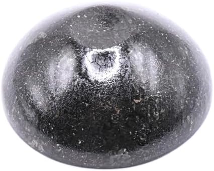 31 Inch Black Nuummite Carved Bowl Decor Collectible