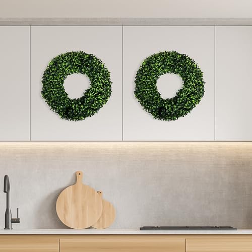 165-Inch UV Resistant Boxwood Wreath for Front Door