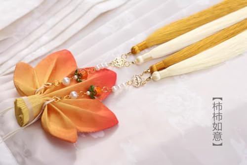 Hanfu Style Maple Leaf Lotus Fragrant Bag with Tassel