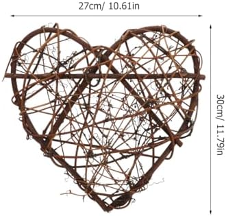 EXCEART 2 Pcs Rattan Wreath Decor for Crafts