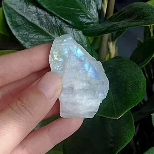 FLOAPA Blue Moonstone Crystal Decor Specimen Rough Stone