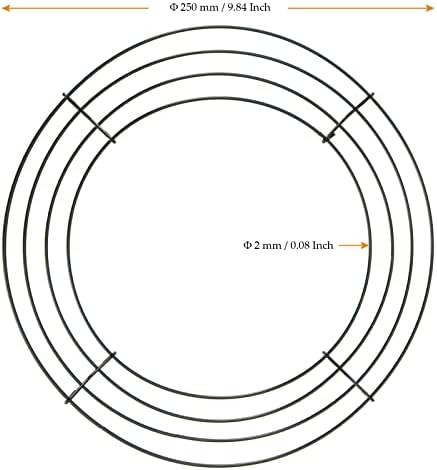 25 Pack 10 Inch Metal Wreath Frame Ring Green