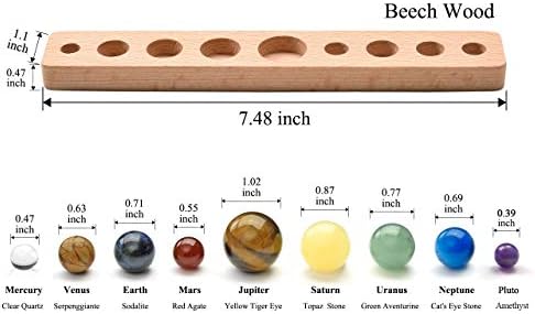 Jovivi 9 Planets Solar System Crystal Ball Decorations