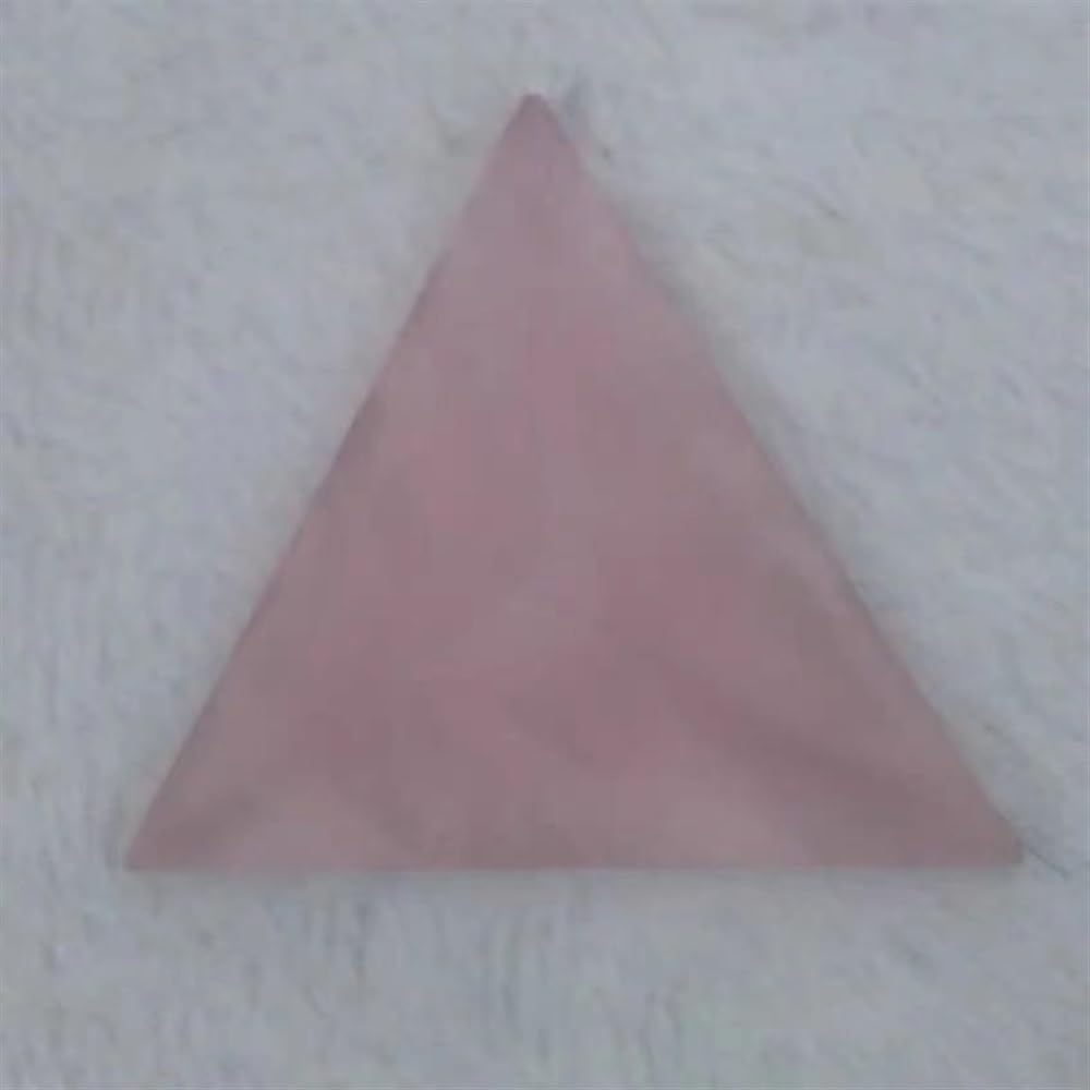 KatLin Natural Pink Crystal Triangular Pyramid Ornaments 40MM