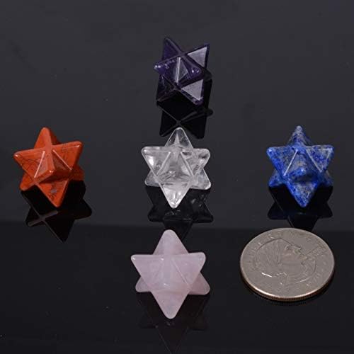 JUST IN STONES Merkaba Star Healing Crystal Stones Pack of 5
