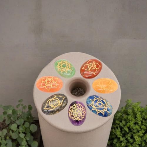 7 Chakra Healing Crystals Oval Stones Set