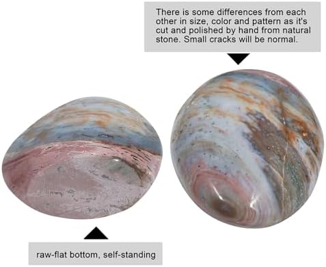 Nupuyai Natural Ocean Jasper Stone Home Decor