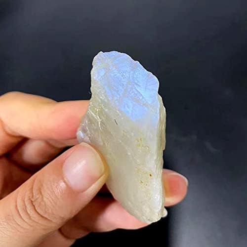FLOAPA Blue Moonstone Crystal Decor Specimen Rough Stone