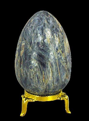 Kyanite Healing Egg with Stand Reiki Activated