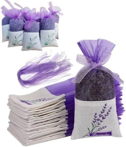 Lavender Sachet Bags 100Pcs Cotton Gauze Aromatherapy Pouches