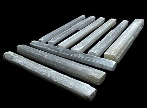 20PCS Selenite Sticks Natural White Crystal Mineral Rough Points