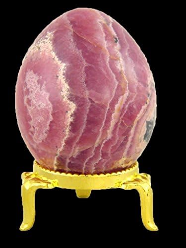 Rhodochrosite Healing Egg with Stand