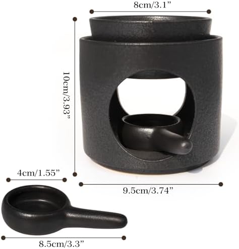 Ceramic Wax Burner with Removable Bowl and Tealight Holder