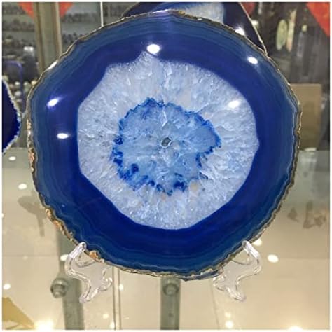 150mm Blue Agate Slice for Indoor Fountain Decoration