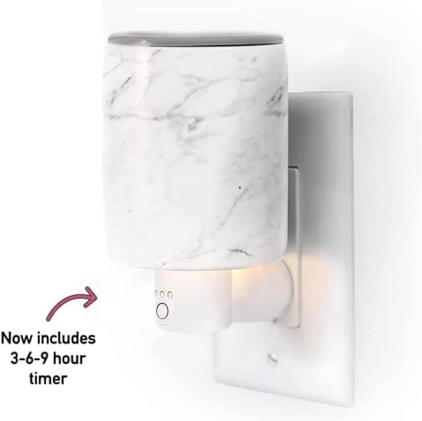 Happy Wax Compact Ceramic Wax Melter Timer Warmers for Home Fragrance