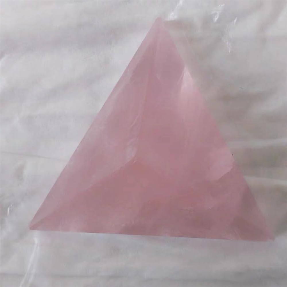 KatLin Natural Pink Crystal Triangular Pyramid Ornaments 40MM