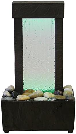 Natures Mark 10 Inch H Crackled Glass Water Fountain