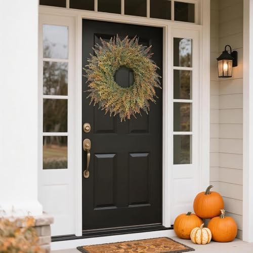 26 Inch Fall Wreath for Front Door and Porch