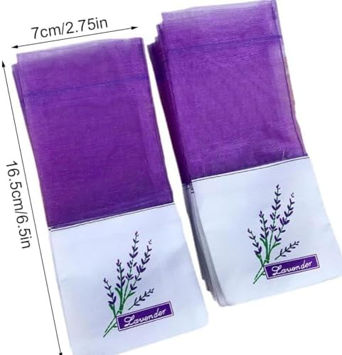 Lavender Sachet Bags 100Pcs Cotton Gauze Aromatherapy Pouches