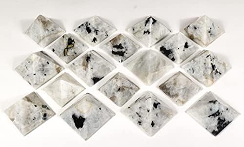 HQRP Rainbow Moonstone Pyramid Natural Decor Specimen India